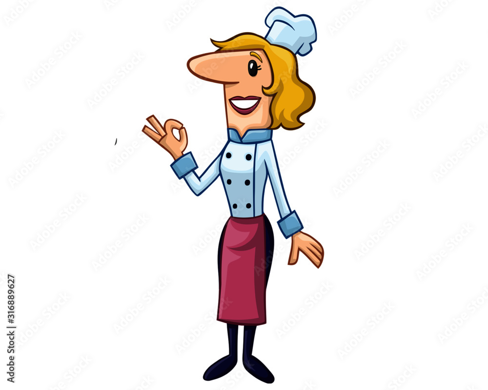 Obraz premium chef with pizza