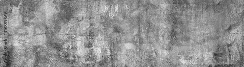 gray concrete texture. Stone wall background. wide banner format