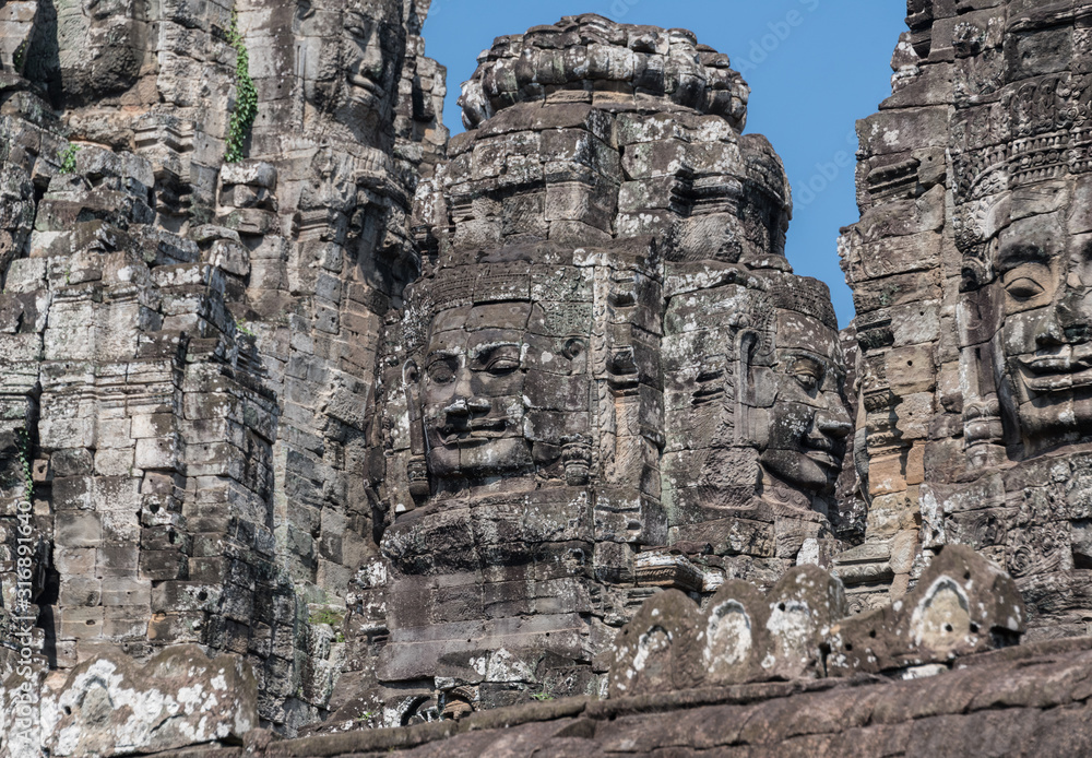 Bayon temple in Ankor Wat (Cambodia) Bayon temple in Ankor Wat (Cambodia)