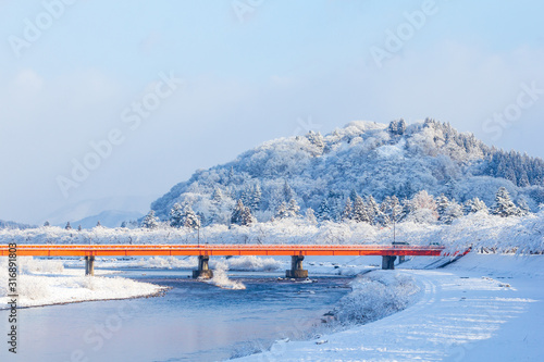 秋田県角館　冬の雪景色 photo