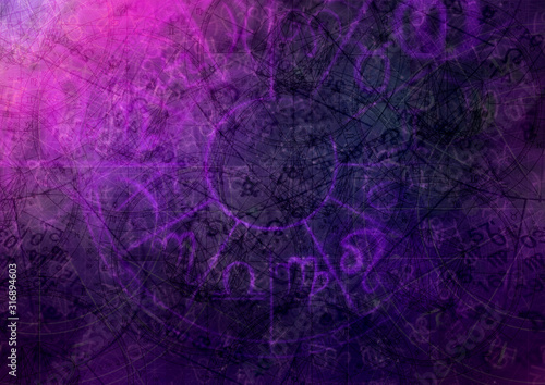 Wallpaper Mural Horoscope Astologist Background Pattern Wallpaper Torontodigital.ca
