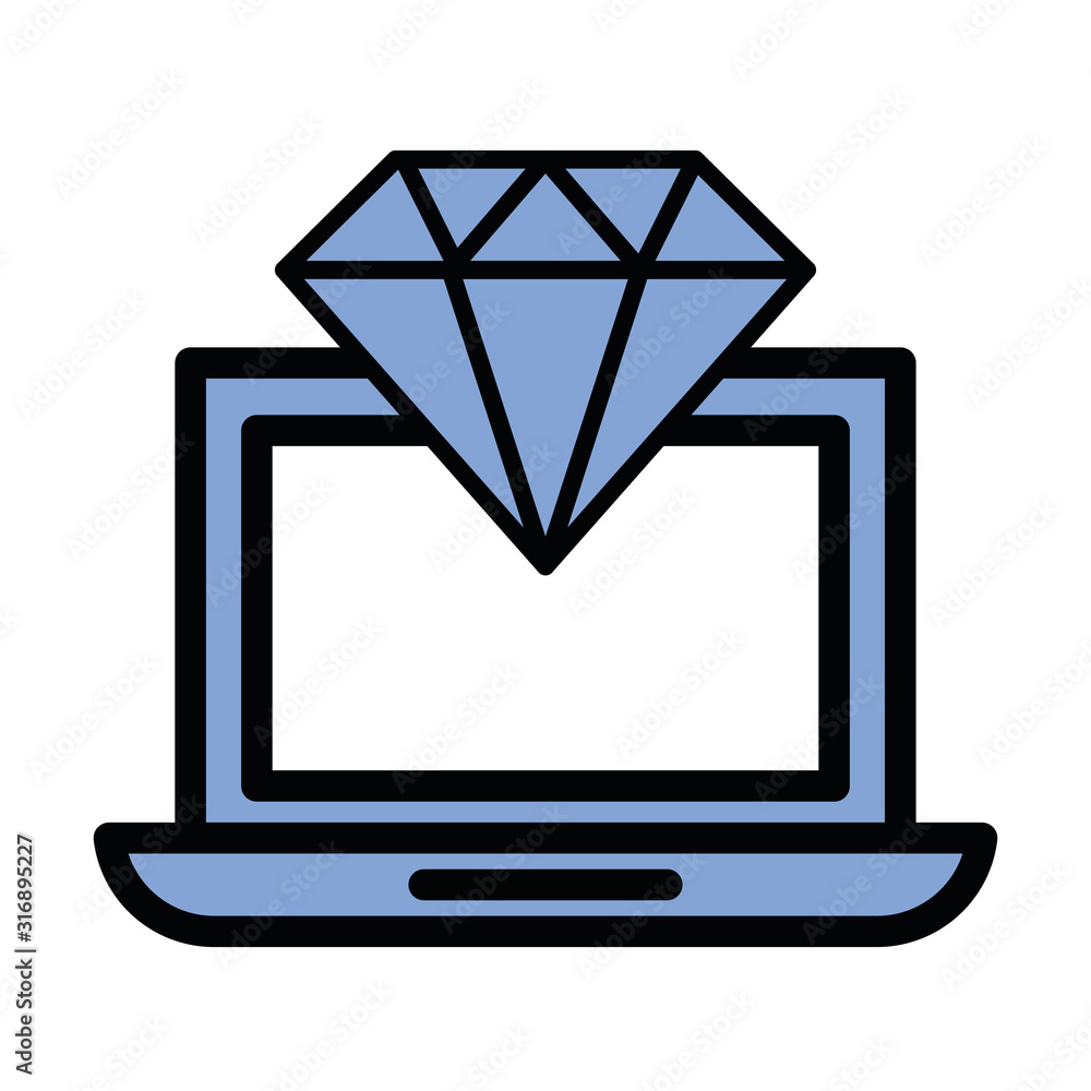 diamond luxury stone in laptop computer diamond luxury stone in laptop computer