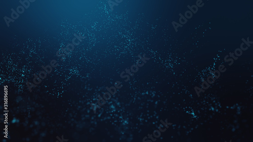 Abstract futuristic - technology with polygonal shapes on dark blue background. Design digital technology concept.