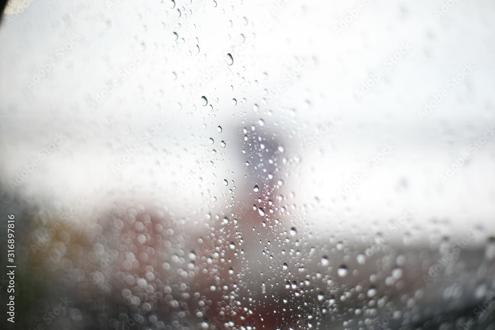 rain drops on the window rain drops on the window