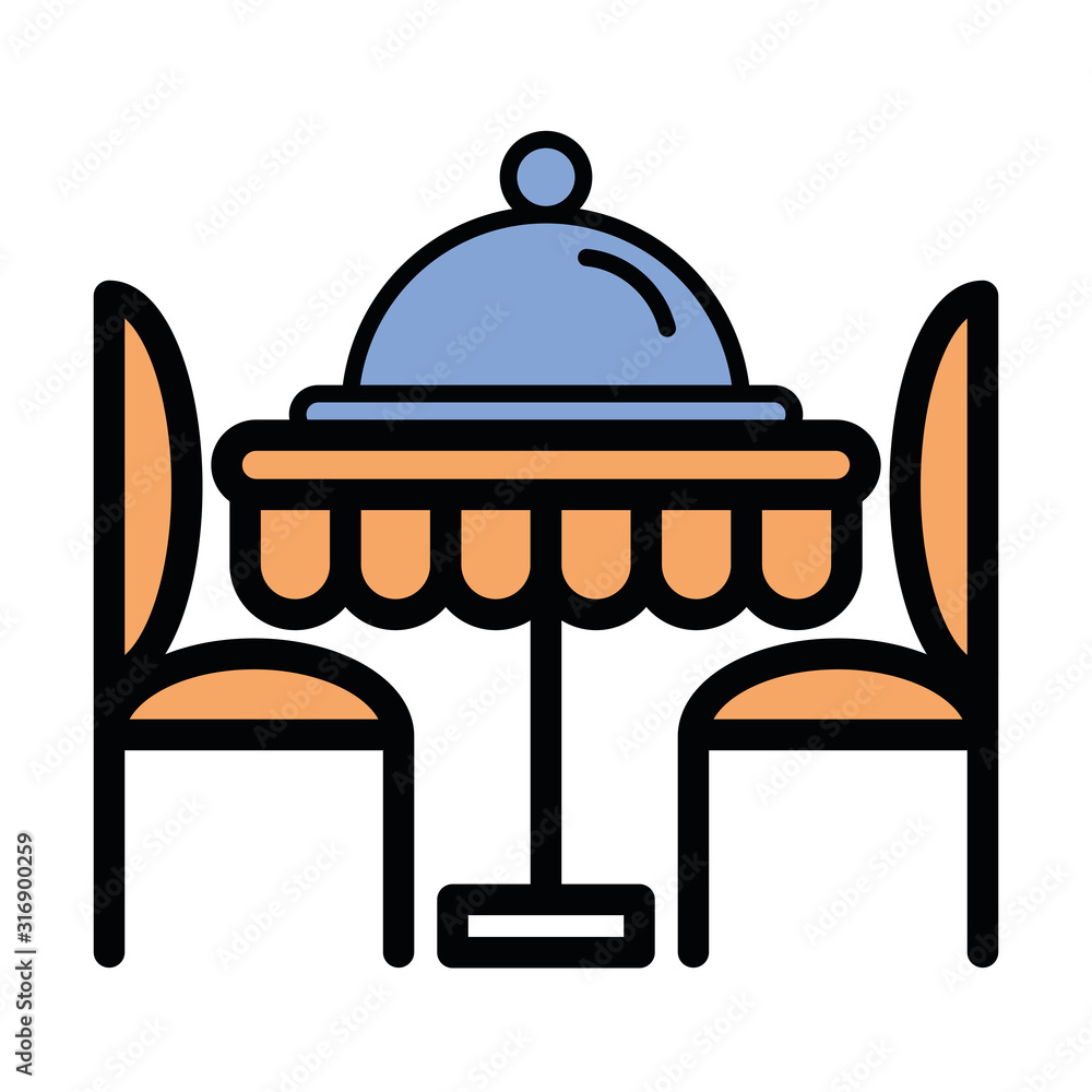 table with chairs dinning icon table with chairs dinning icon