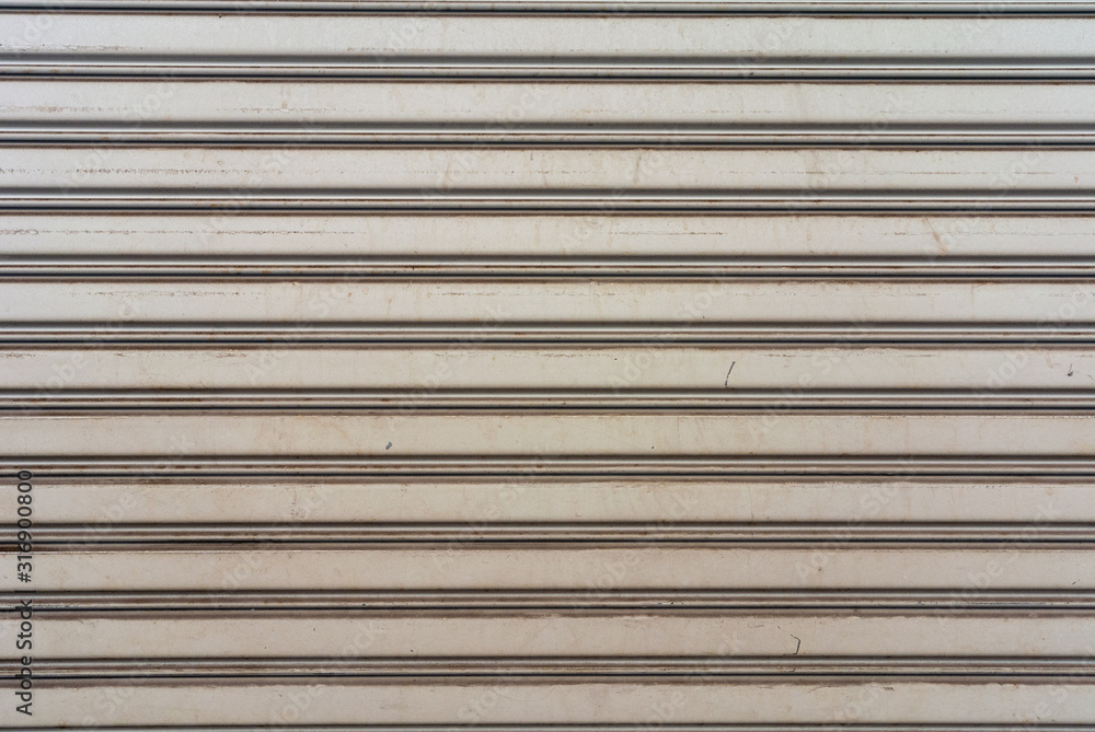 Pattern of Rolling shutters door for background Pattern of Rolling shutters door for background