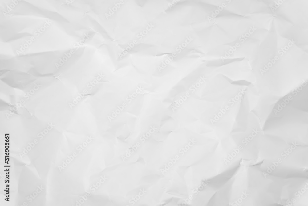 White crumpled paper texture background. White crumpled paper texture background.