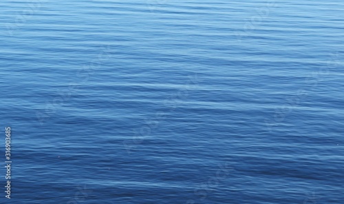 Fototapeta Naklejka Na Ścianę i Meble -  Calm bright blue water texture on Florida lake, natural background 