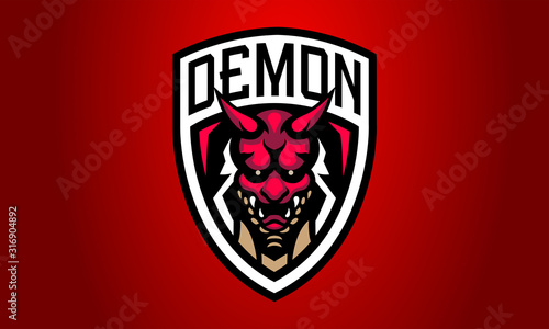 Demon Esport Logo - Mascot Logo-14