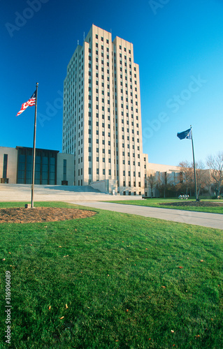 Billede på lærred State Capitol of North Dakota, Bismarck
