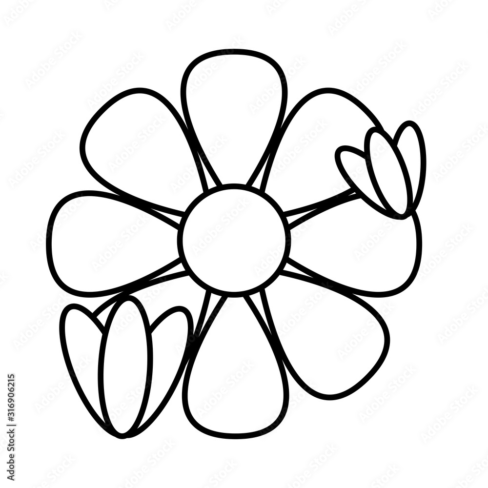 beautiful flower plant isolated icon beautiful flower plant isolated icon