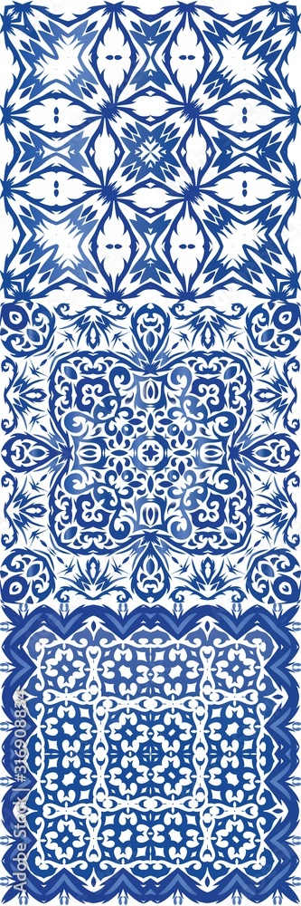 Traditional ornate portuguese azulejos. Traditional ornate portuguese azulejos.