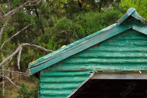 Green boat shed