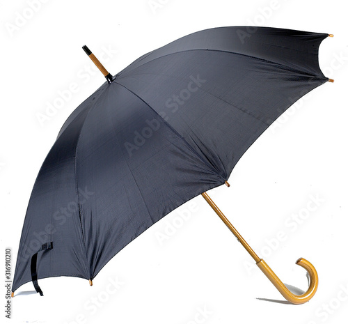 umbrella, isolated, rain, protection, parasol, open, white, black, weather, handle, object, red, blue, shelter, protect, accessory, color, autumn, 3d, cover, concept, single, wet, safety, nobody