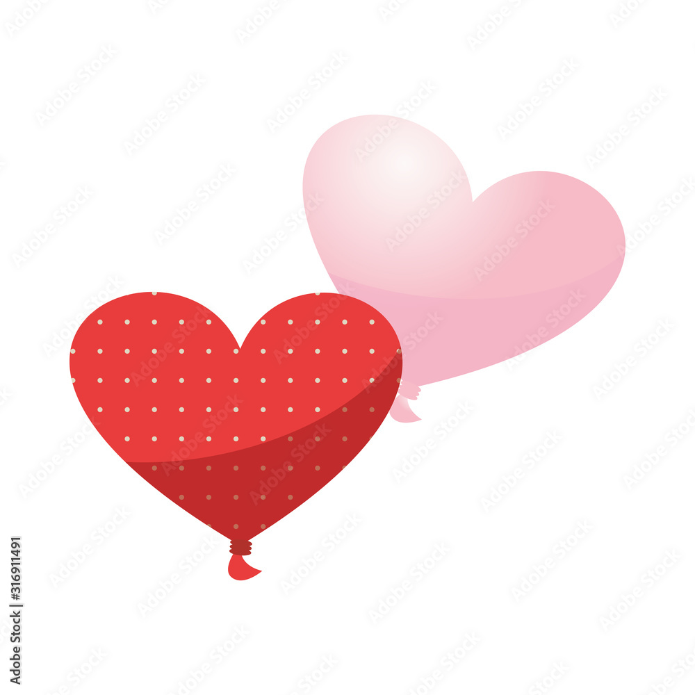 happy valentines day hearts balloons helium