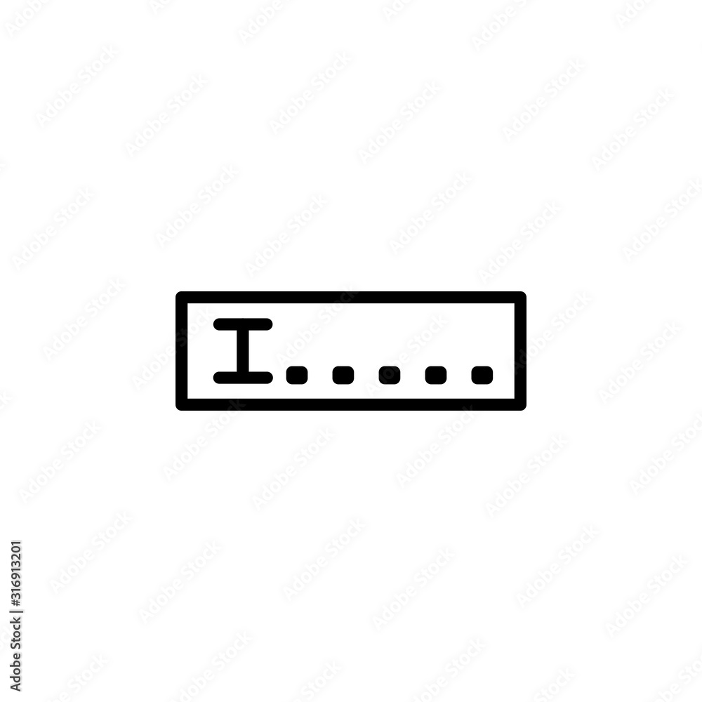typing icon design line style. Perfect for application, web, logo and presentation template typing icon design line style. Perfect for application, web, logo and presentation template