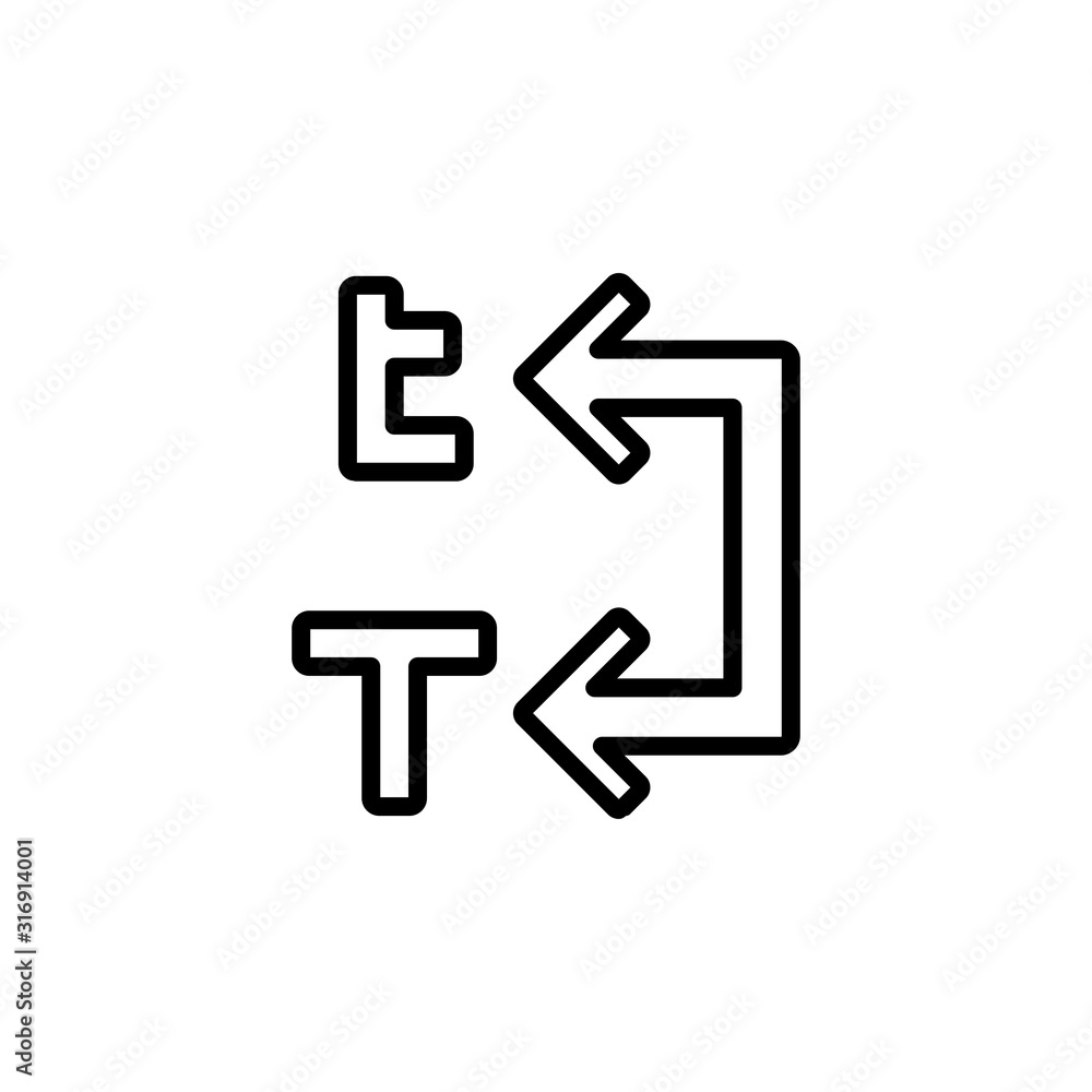 convert lowercase text to capital text icon design line style. Perfect for application, web, logo and presentation template convert lowercase text to capital text icon design line style. Perfect for application, web, logo and presentation template