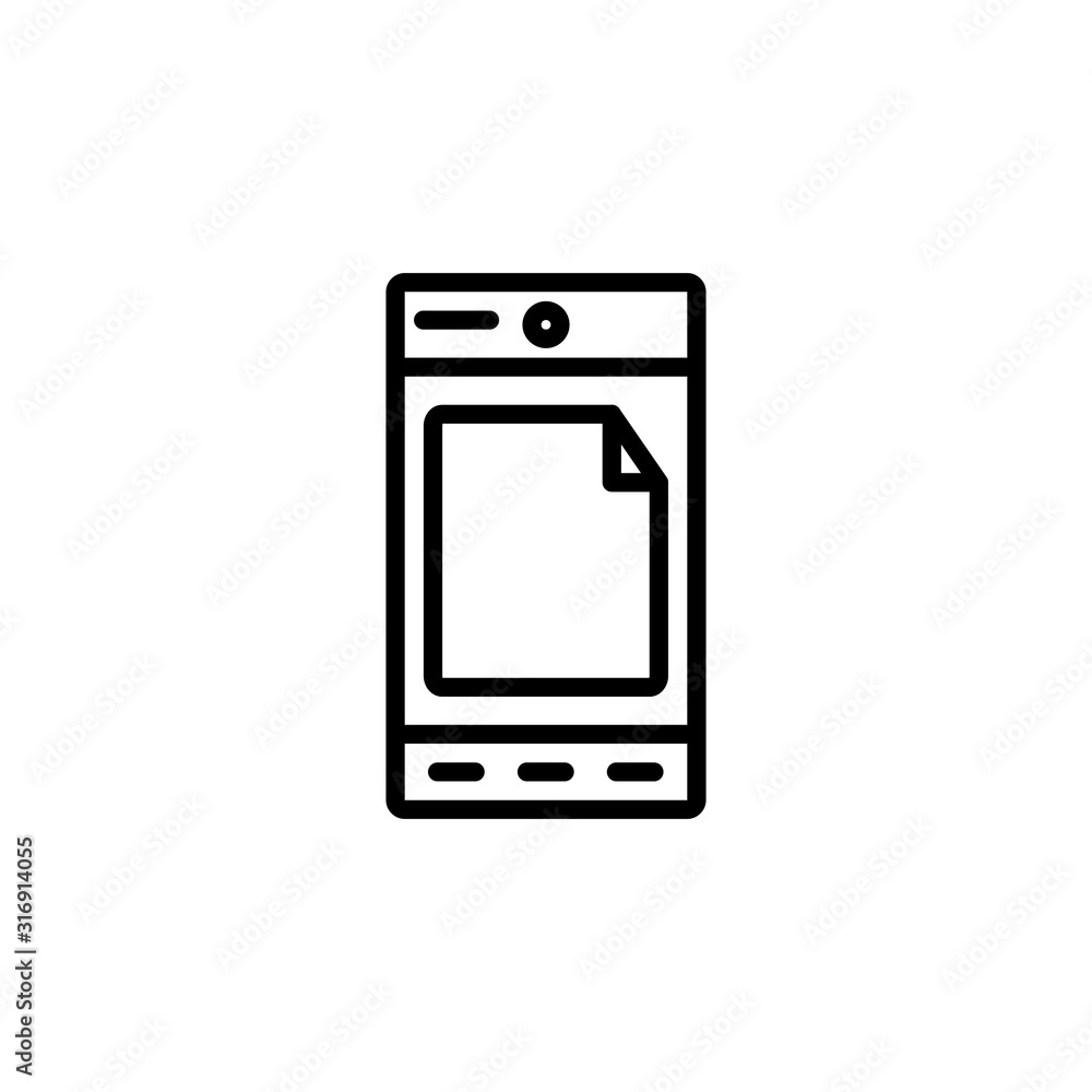 android mode icon design line style. Perfect for application, web, logo and presentation template android mode icon design line style. Perfect for application, web, logo and presentation template