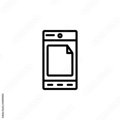 android mode icon design line style. Perfect for application, web, logo and presentation template