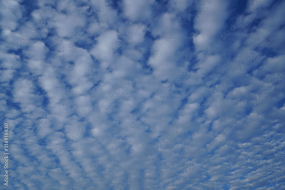 Fototapeta premium Cloud pattern in the sky with background.