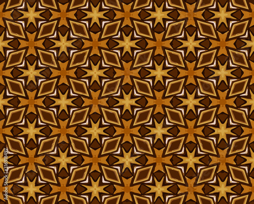 Seamless pattern in ornamental style. Geometric desing texture for greeting card and gifts.