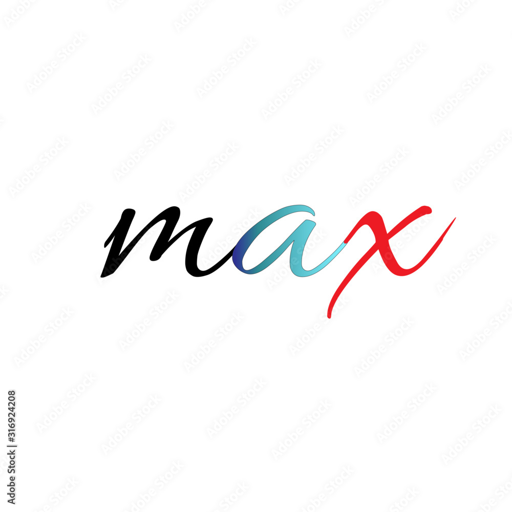 Max Logo For Company Vector Template Design Illustration