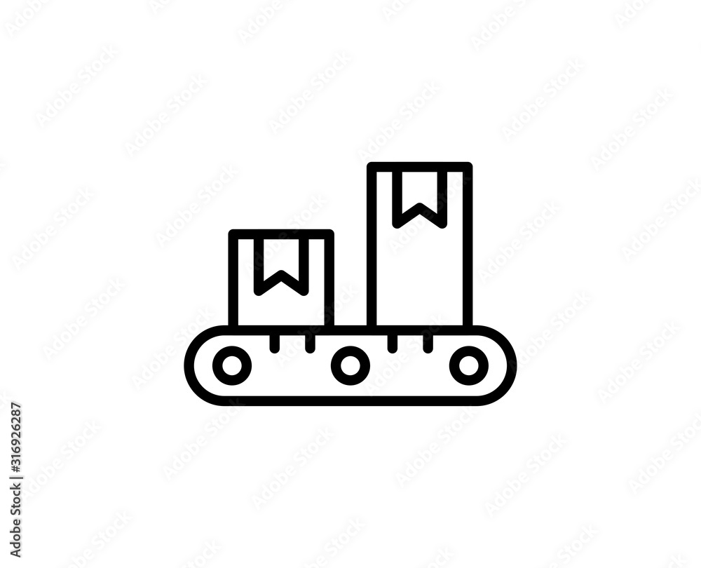 Flat line icon Flat line icon