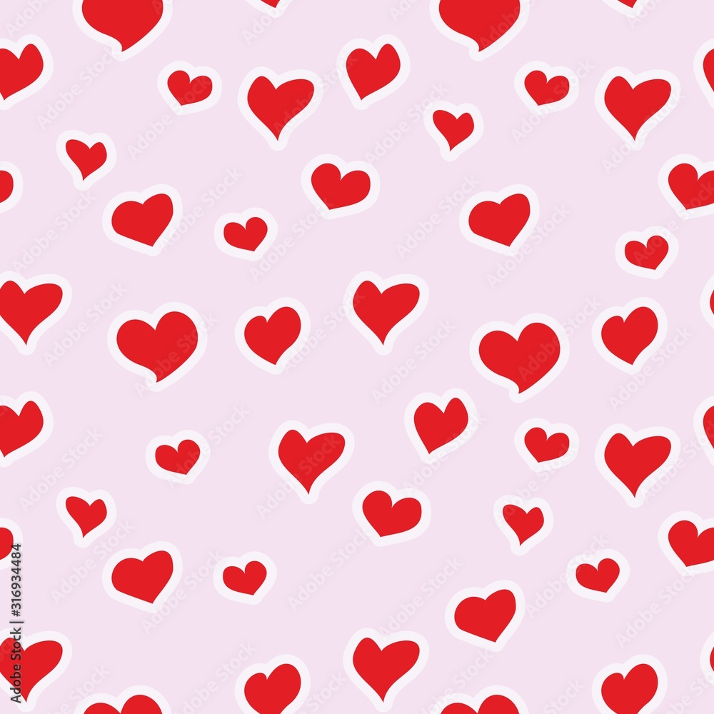 Seamless pattern with figures of hearts. Abstract romantic background for textile, fabric, design, web. Seamless pattern with figures of hearts. Abstract romantic background for textile, fabric, design, web.