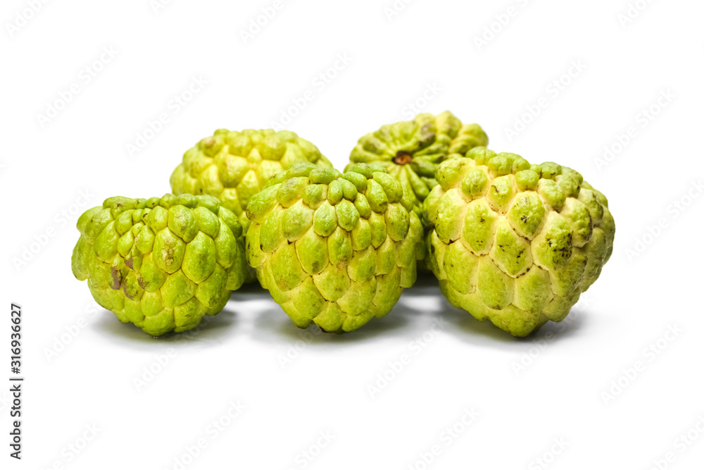 Custard Apple isolated on white background Custard Apple isolated on white background