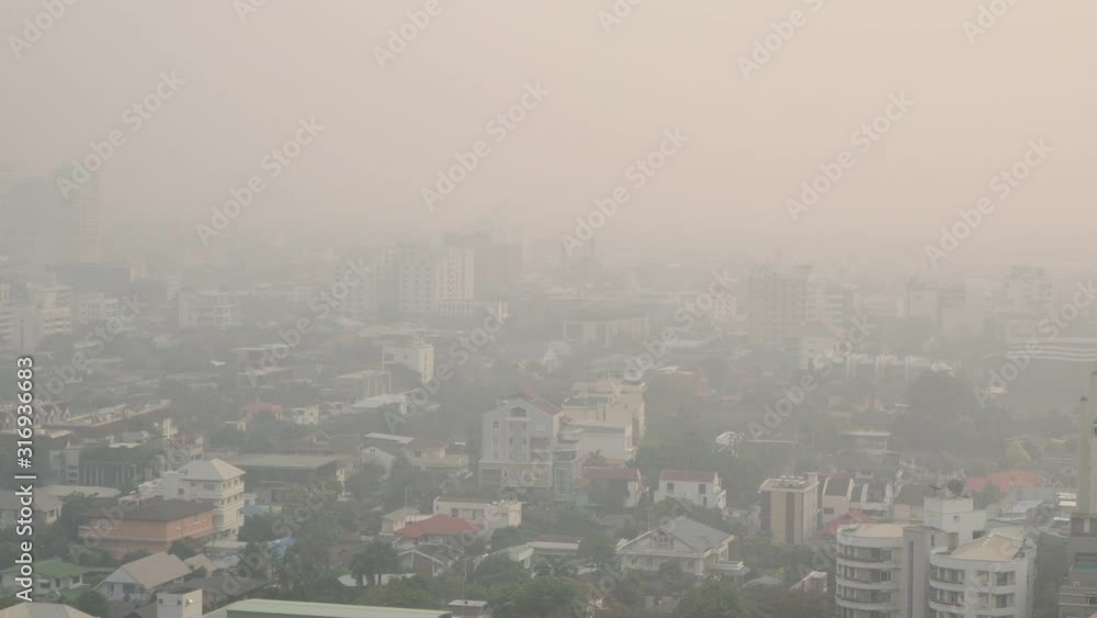 Cityscape of Bangkok covered by mixture of dust in air pollution, situation of air pollution 2.5 pm in Bangkok, Air pollution in big city, it is unhealthy. Cityscape of Bangkok covered by mixture of dust in air pollution, situation of air pollution 2.5 pm in Bangkok, Air pollution in big city, it is unhealthy.