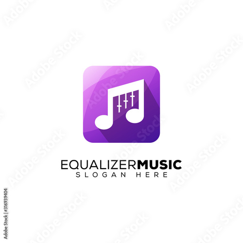 Equalizer music logo ready to use mobile apps