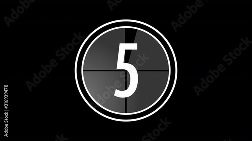 Countdown with 2 pip 4k 25fps Static