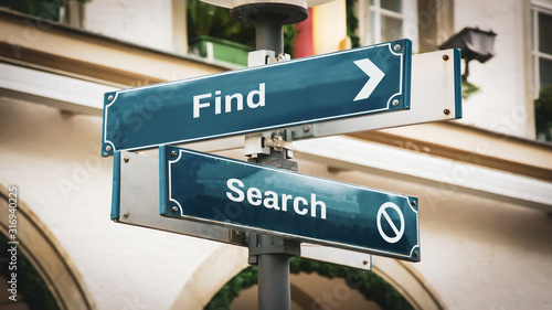 Street Sign Find versus Search