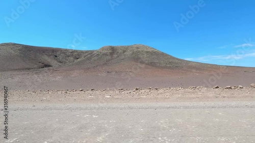 4x4 Drive On Namibias Gravel Roads - Side View photo