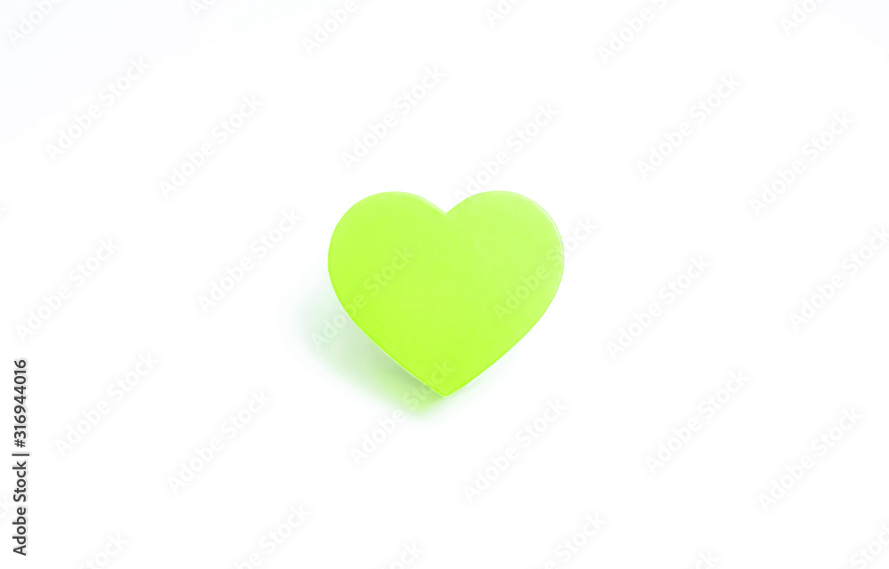 Green heart. 緑色のハート