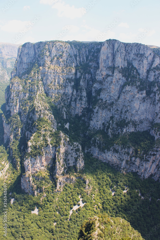 Vikos Gorge View from Oxia Epirus Greece