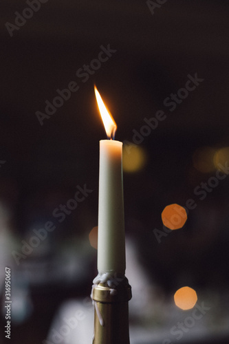 candle in focus