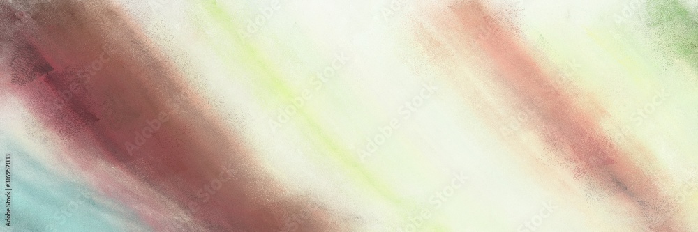 Fototapeta premium abstract painting banner texture with antique white, pastel brown and rosy brown colors