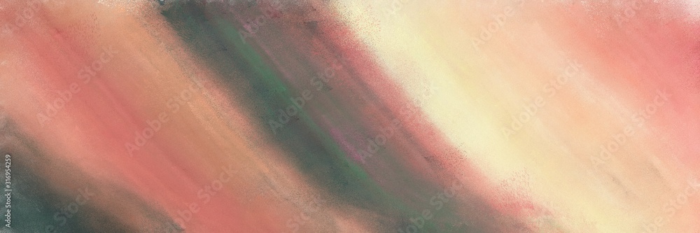 horizontal abstract painting design with rosy brown, dark salmon and dim gray colors