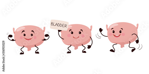 Cartoon character bladder.