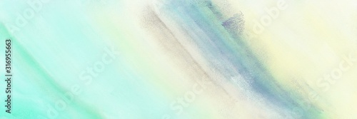 abstract painting header wallpaper with beige, medium aqua marine and pastel blue colors