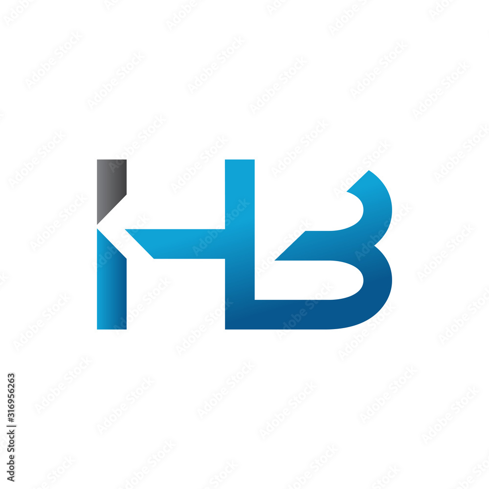 letter HB Logo Design Vector Template. Initial HB Letter Design Vector Illustration letter HB Logo Design Vector Template. Initial HB Letter Design Vector Illustration