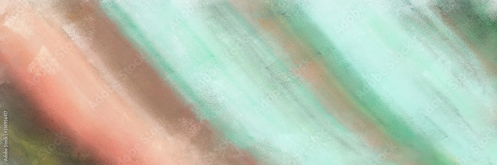 horizontal abstract painting background with silver, pastel gray and pastel brown colors