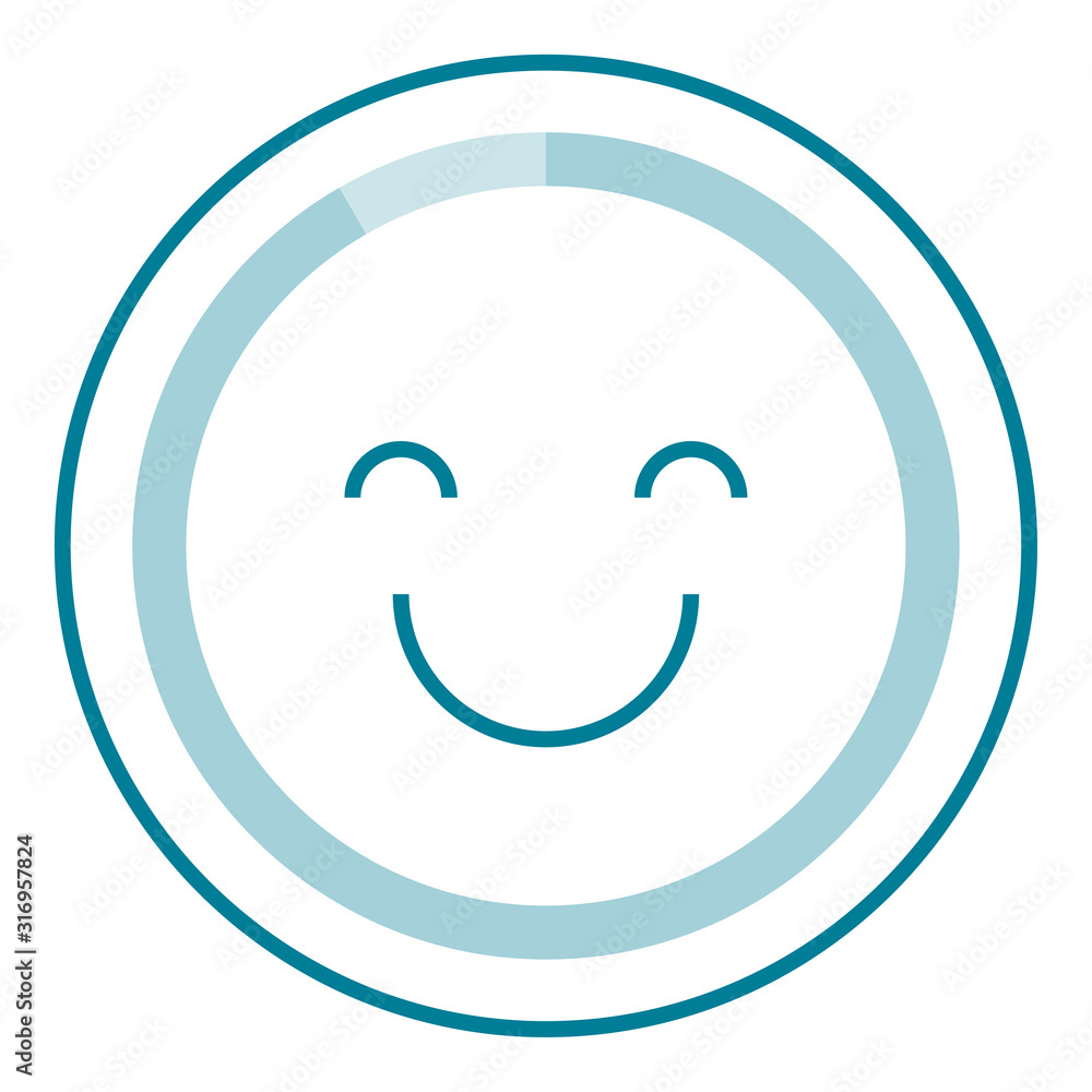 Unique satisfaction icon which can help your business to grow up Unique satisfaction icon which can help your business to grow up