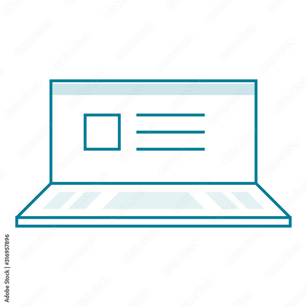 Unique laptop icon which can help your business to grow up Unique laptop icon which can help your business to grow up