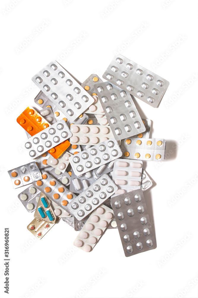 Assorted mix of pills