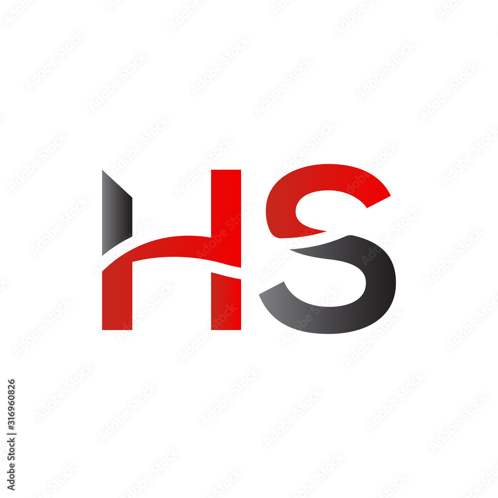 letter HS Logo Design Vector Template. Initial HS Letter Design Vector Illustration letter HS Logo Design Vector Template. Initial HS Letter Design Vector Illustration