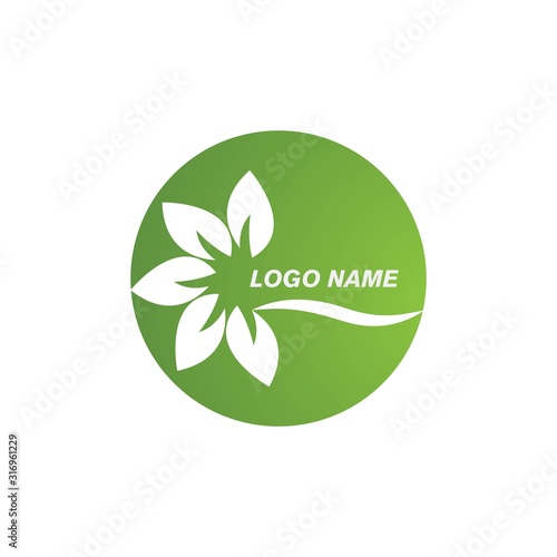 Plumeria flower logo