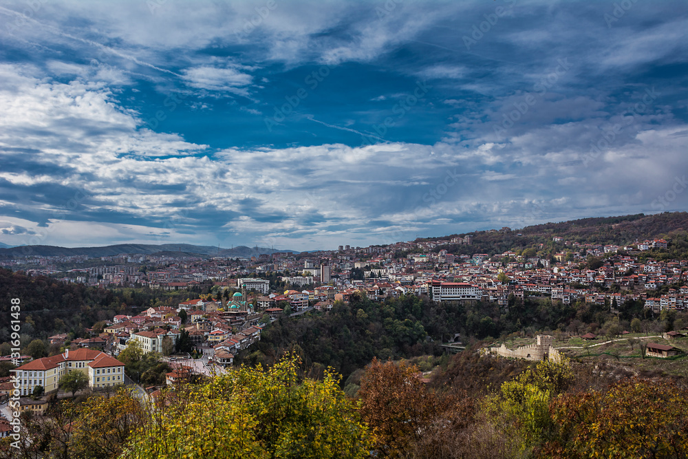 panoramic view of Veliko Tarnovo, Bulgaria