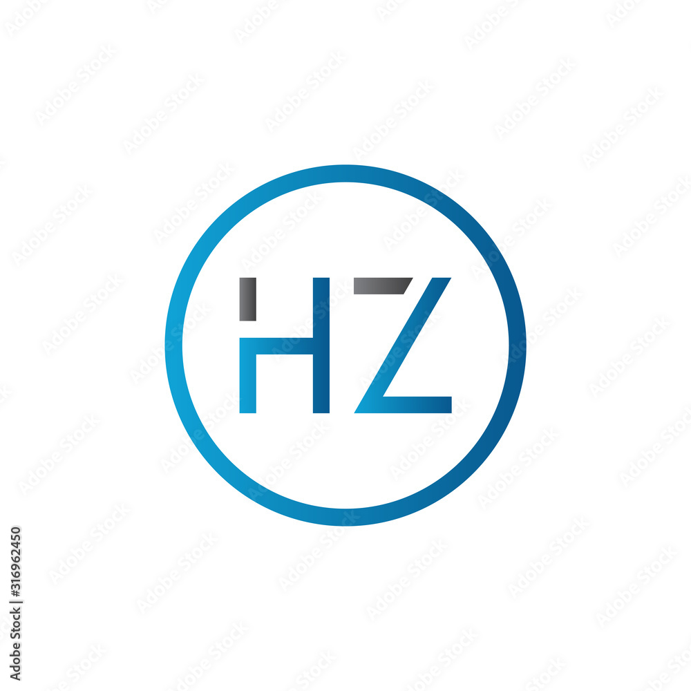 letter HZ Logo Design Vector Template. Initial HZ Letter Design Vector Illustration letter HZ Logo Design Vector Template. Initial HZ Letter Design Vector Illustration